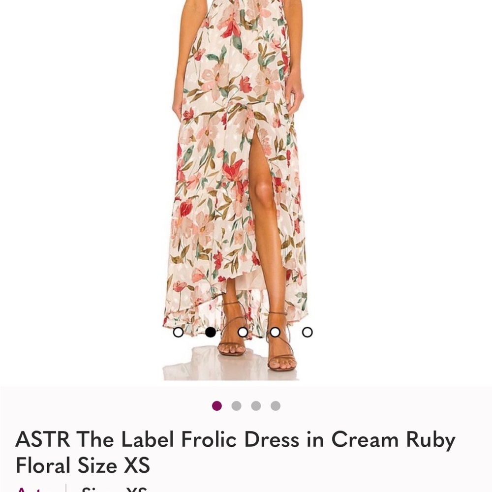 ASTR Cream Ruby Floral Dress